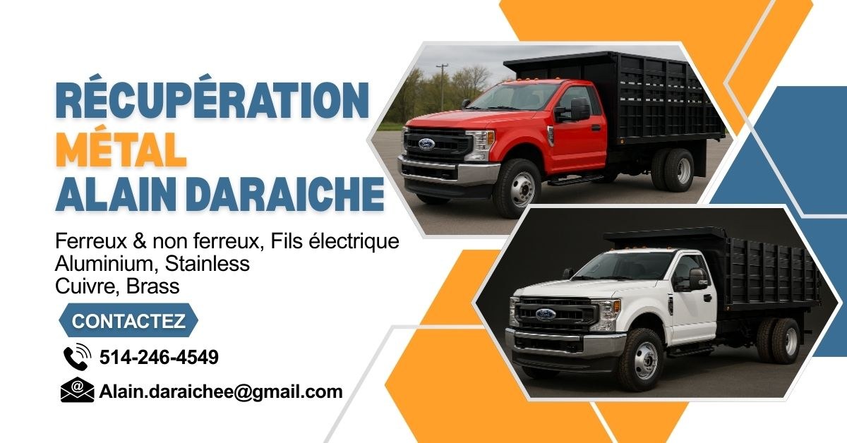 Bannière Récupération Métal Alain Daraiche